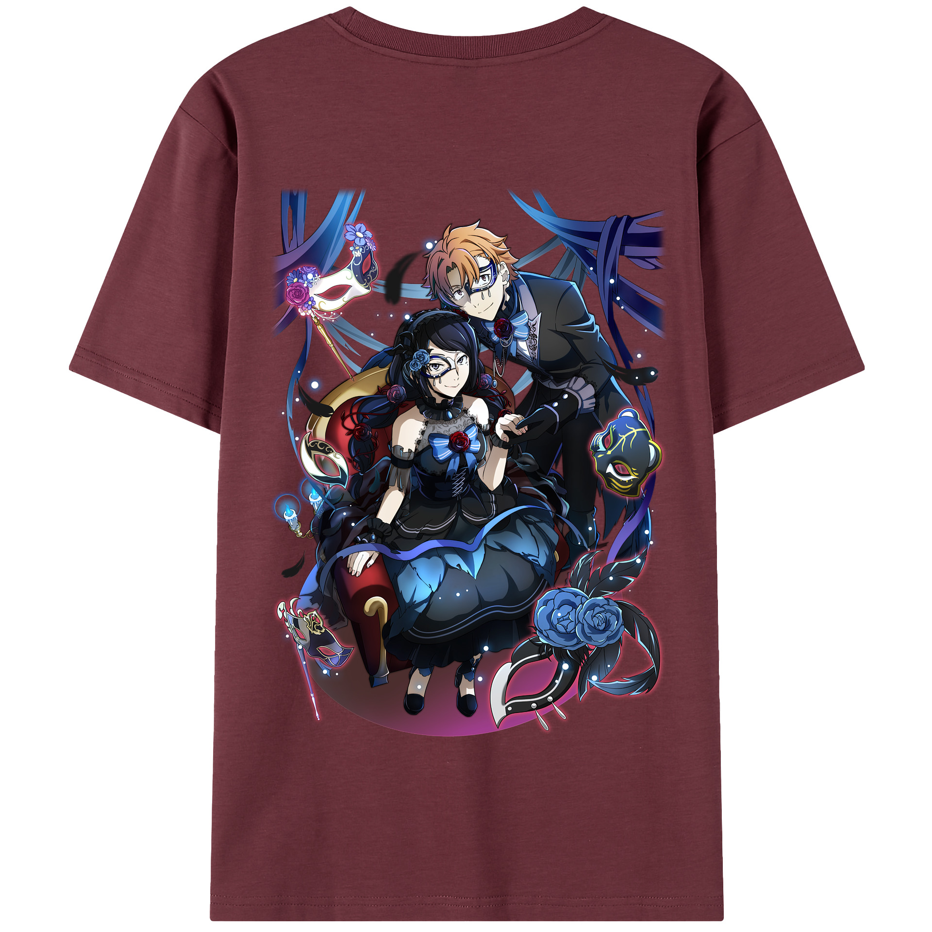 （画像用） 文豪ストレイドッグス Bungo Stray Dogs 綿100％半袖Tシャツ（背面プリント）